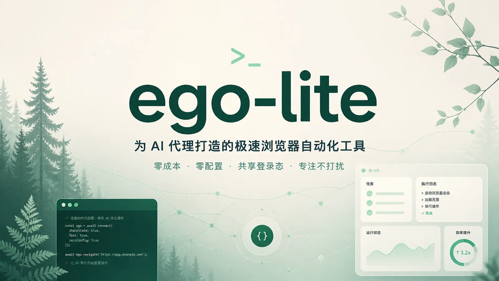 ego-lite 上手指南：把已登录浏览器交给 Codex 或 Claude Code 做网页任务