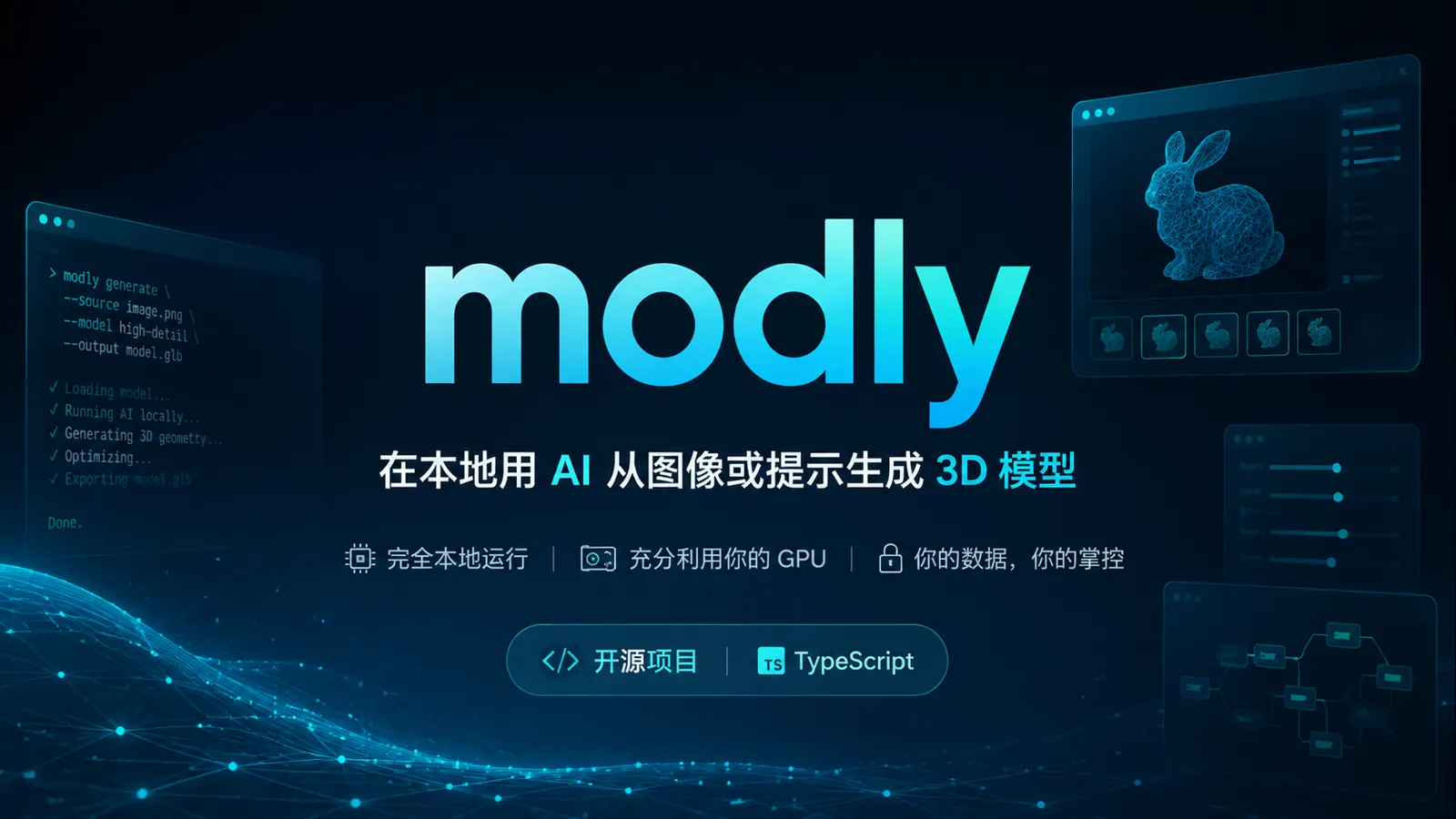 Modly：把图片变成 3D 模型的本地开源桌面工具，但别把它想得太轻松｜AI 生成封面图