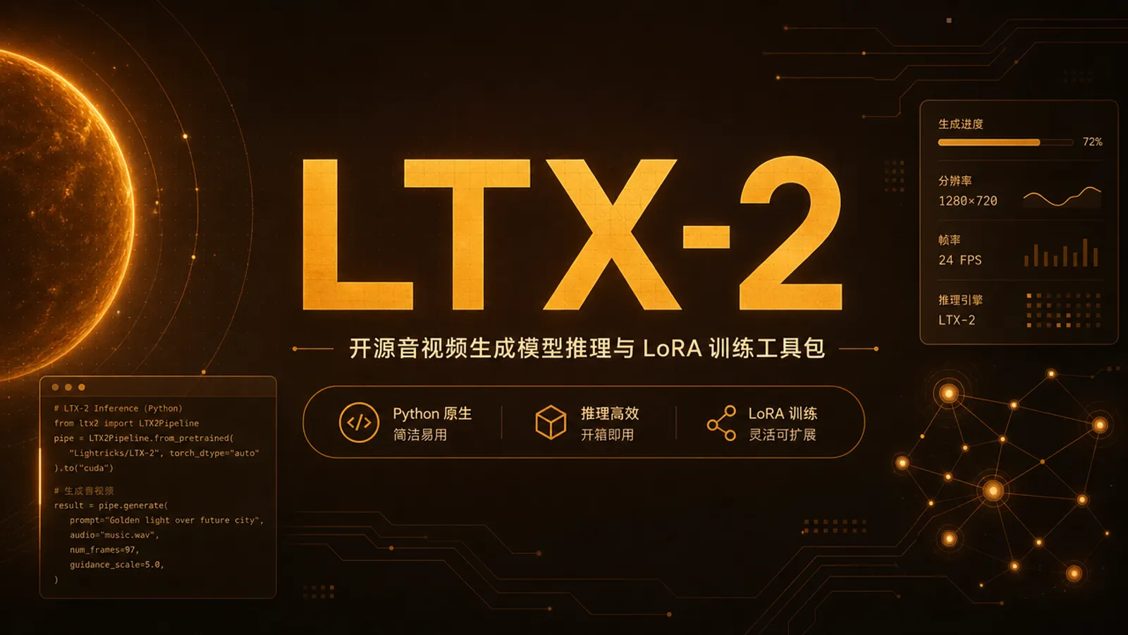LTX-2：给会折腾的人准备的音视频生成模型包｜AI 生成封面图