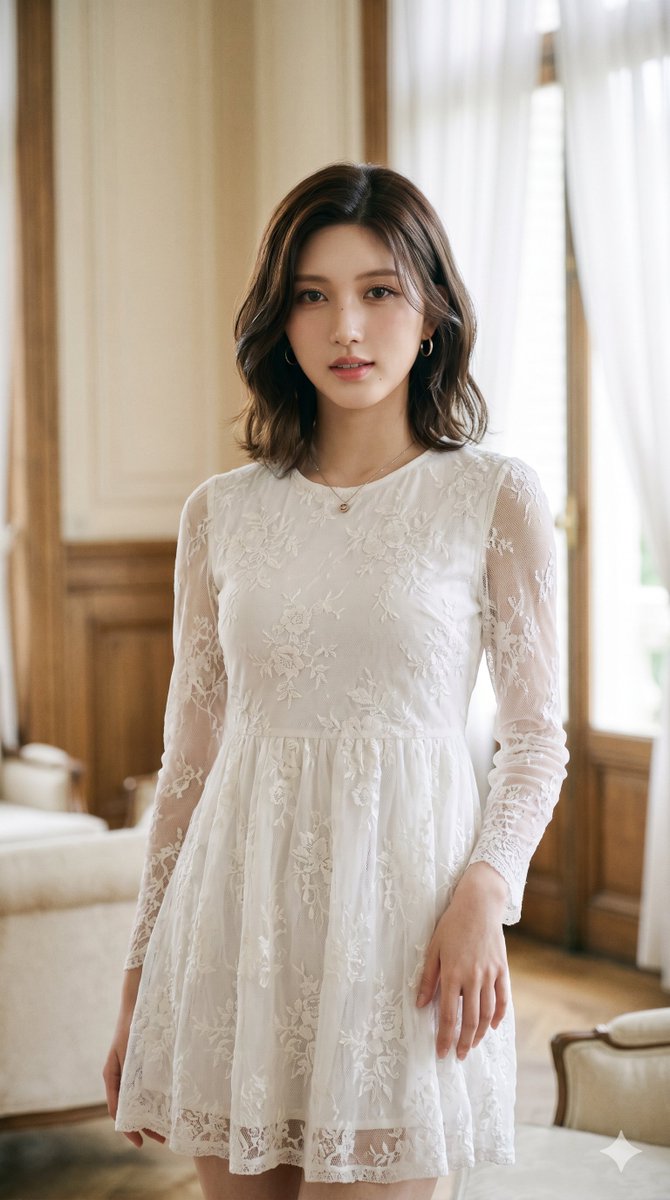 白衣美人！ Liz Gaeul Rei IVE Nano Banana 2 via Gemini { "prompt": "A breathtaking portrait of the mos...