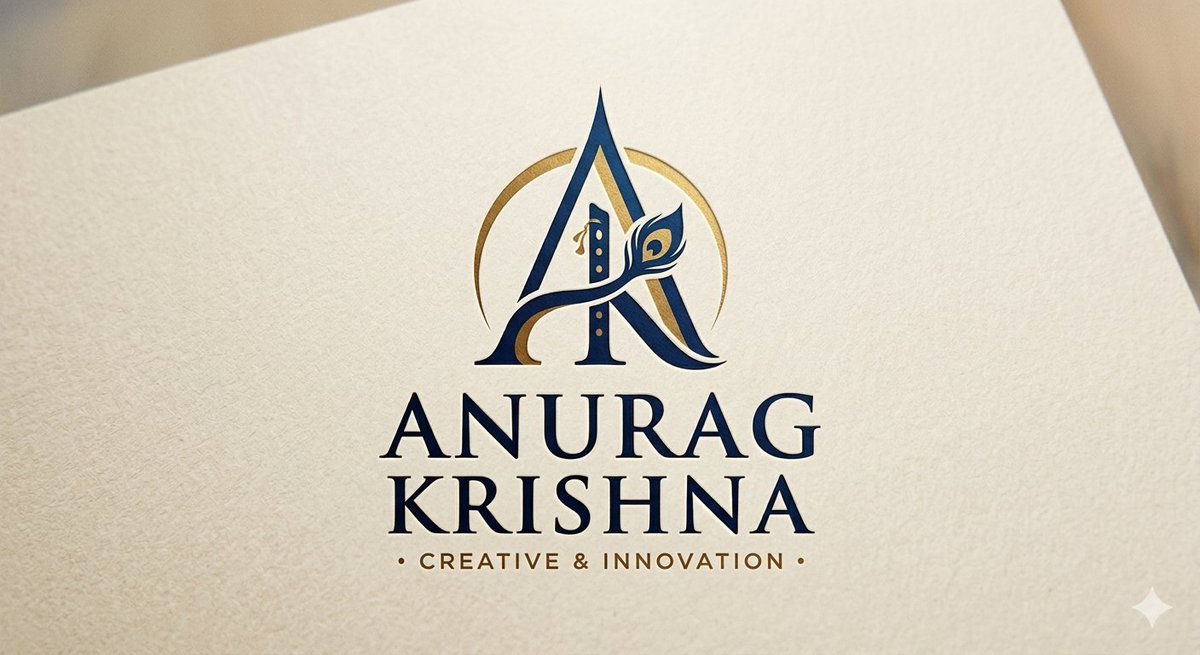 为名字 Anurag Krishna 制作一个 logo。https://t.co/O0qoDBewFo