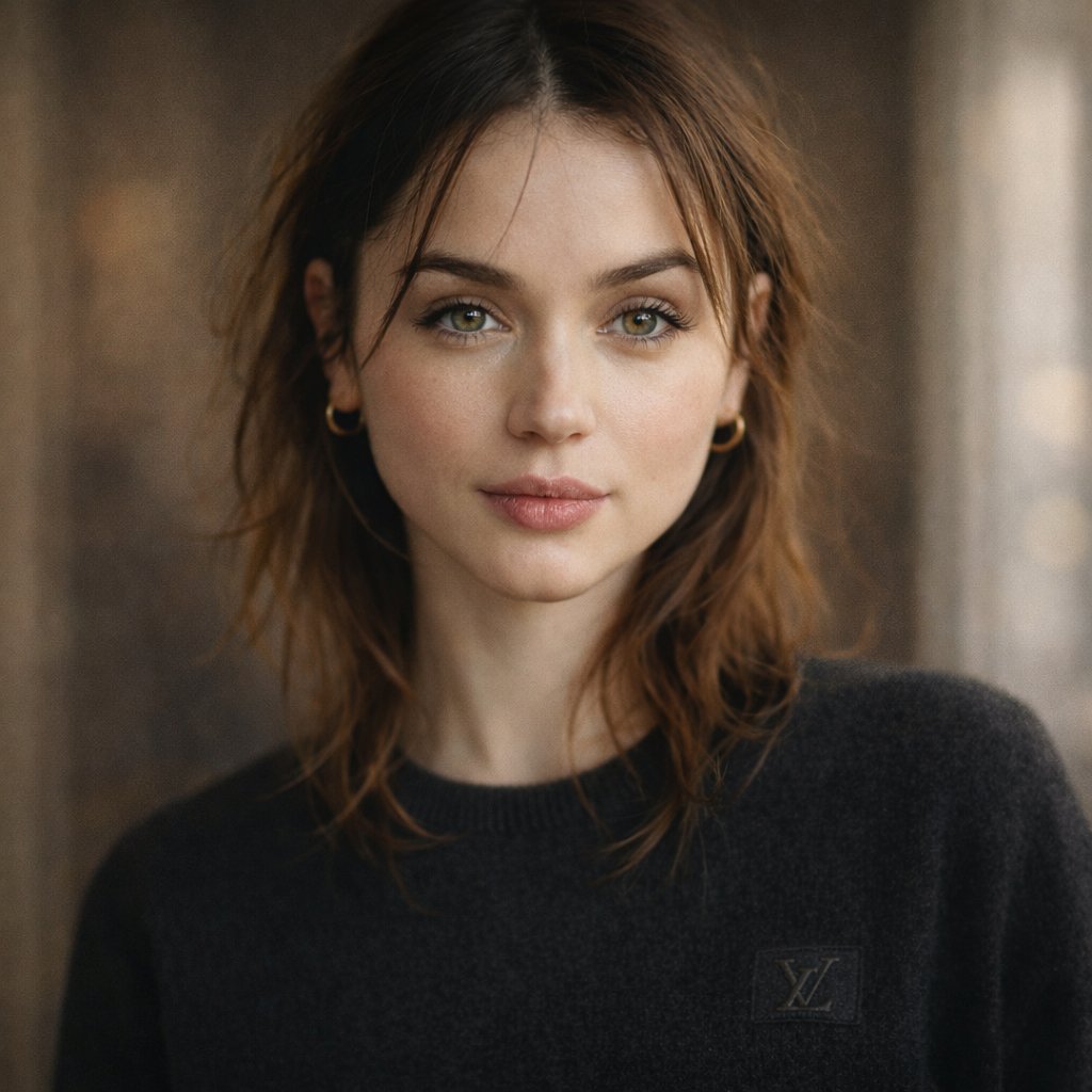 Gemini 应用上的 Google Nano Banana 2。 提示词； { "prompt": "Cinematic close-up portrait of a young woman...