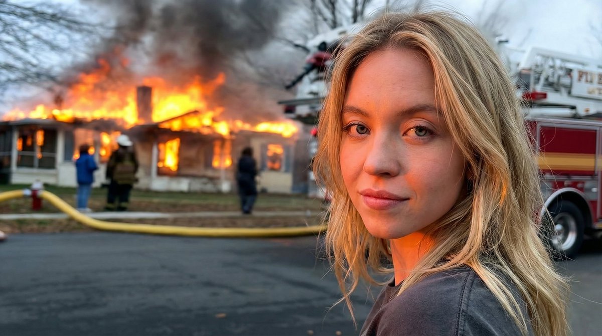 {"scene":{"type":"cinematic street emergency scene","description":"suburban house engulfed in in...
