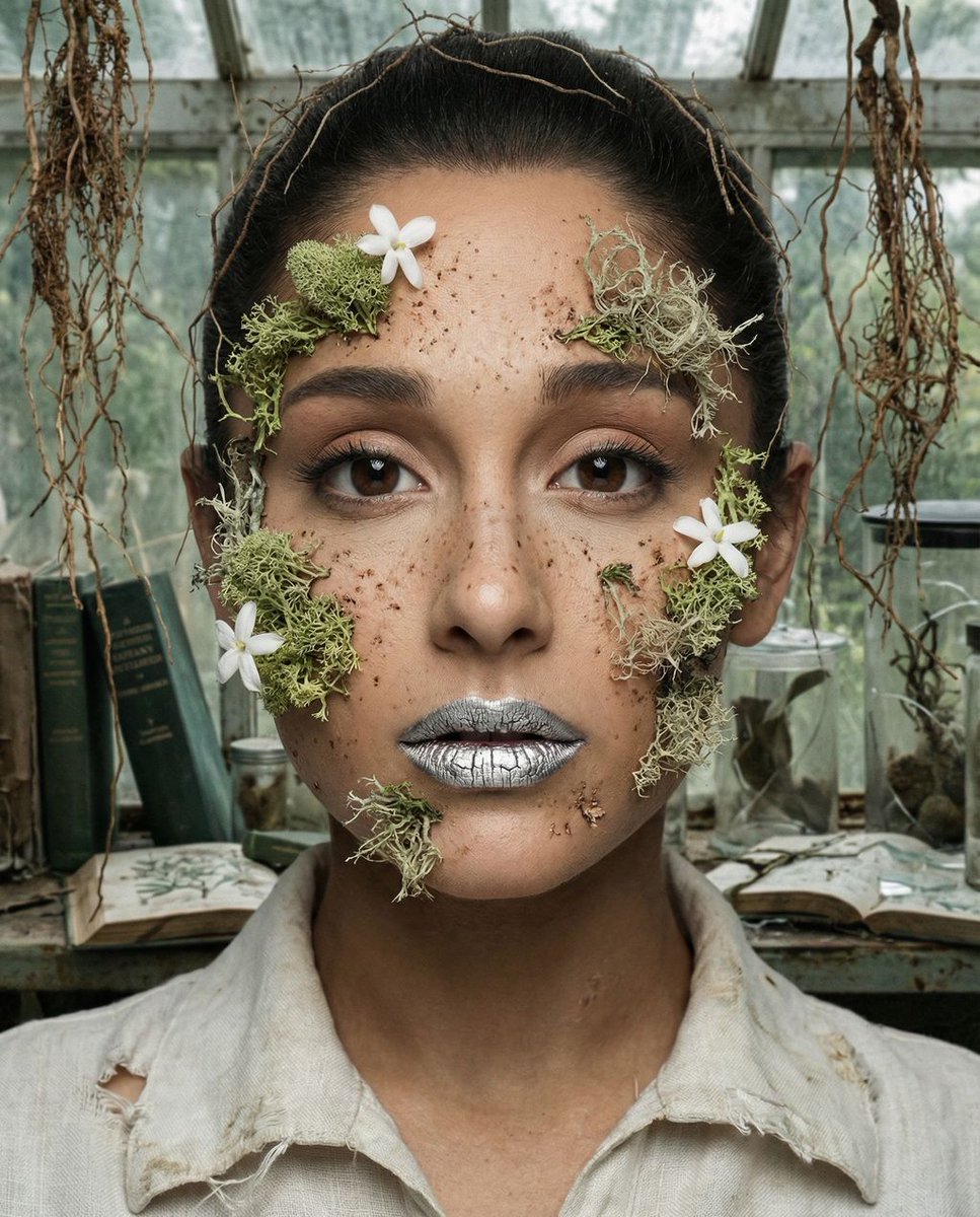 女性, The Protagonist, Ageless, Ethereal, Neutral expression, direct gaze, hyper-detailed skin tex...
