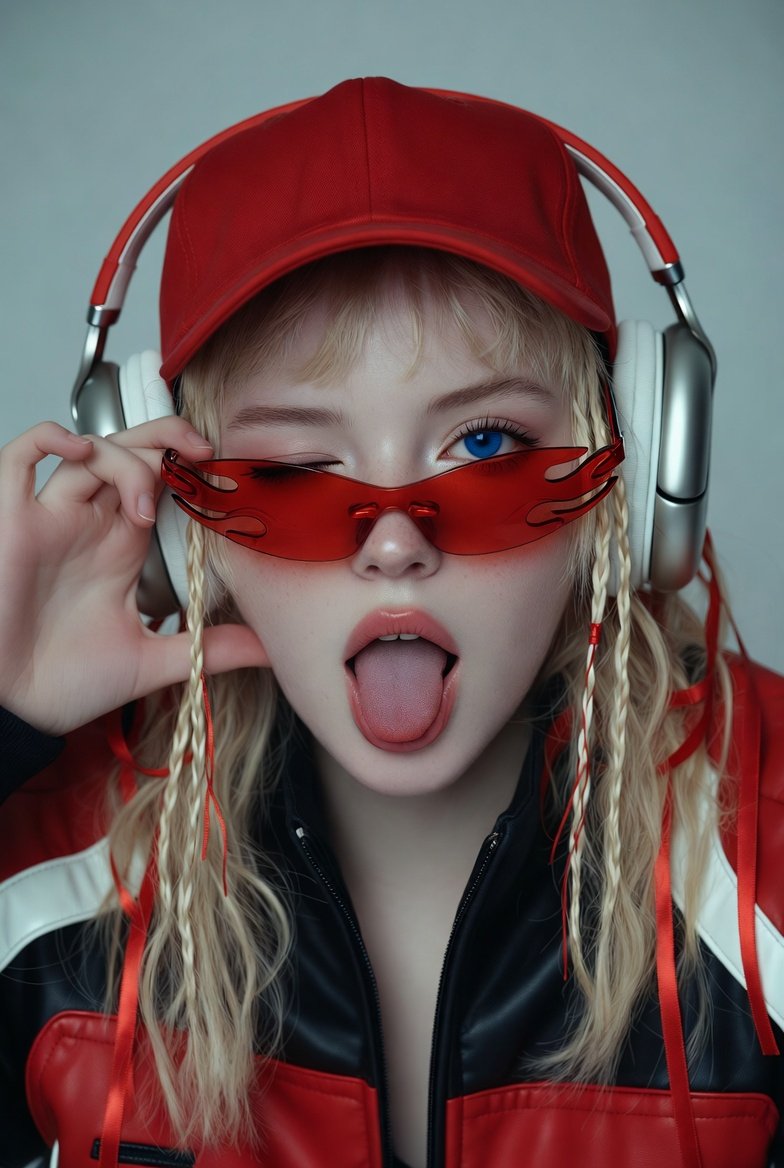 { "subject": { "description": "Young female, e-girl cosplay", "mirror_rules": "N/A", "age": "20"...