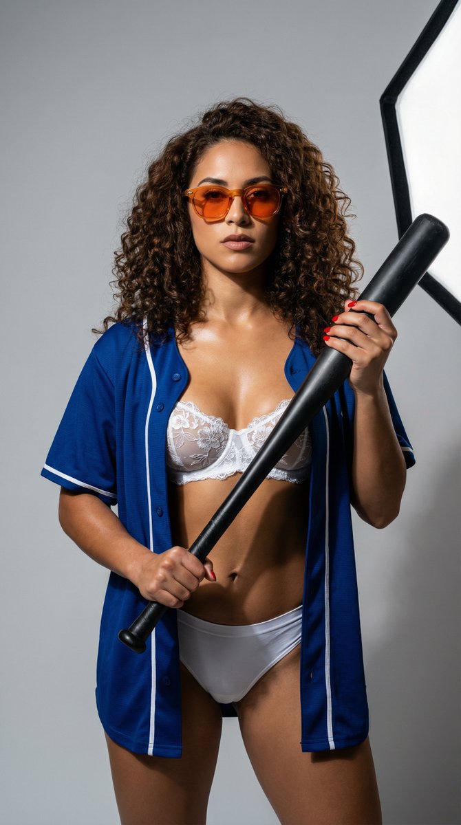 Human (人类), Female (女性), 24, Latina (拉丁裔), A stunning woman with Mediterranean features and an a...