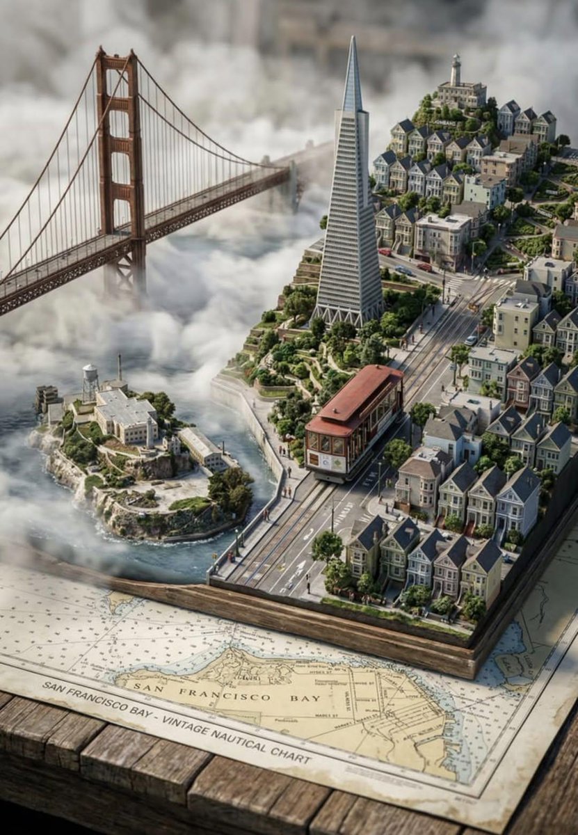 从{CITY_NAME}的街道风格地图中呈现出超逼真的3D城市立体透视模型。基础是作为物理基底的高品质{MAP_SURFACE}地图。{LANDMARK_1}、{LANDMARK_2}和{LA...