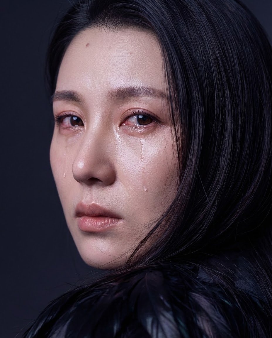 { "image_generation_prompt": { "subject": { "description": "根据参考图拍摄的四分之三侧面特写女孩肖像，面部特征与照片完全一致", "...