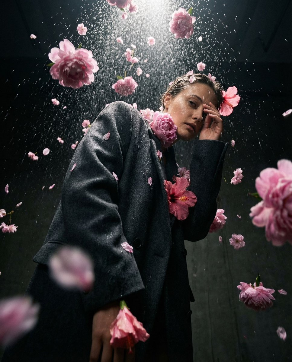 女性, The Reluctant Icon, Adult, Ageless, High-Fashion Model archetype, Evasive, shadowed, express...