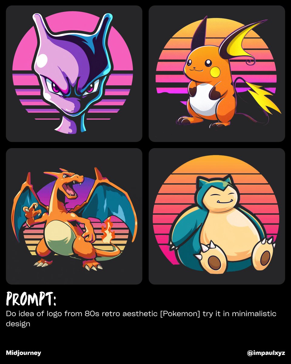 做80年代复古美学的耿鬼(Gengar)logo设计灵感,尝试极简风格设计 --v 7 > 照片:https://pbs.twimg.co...