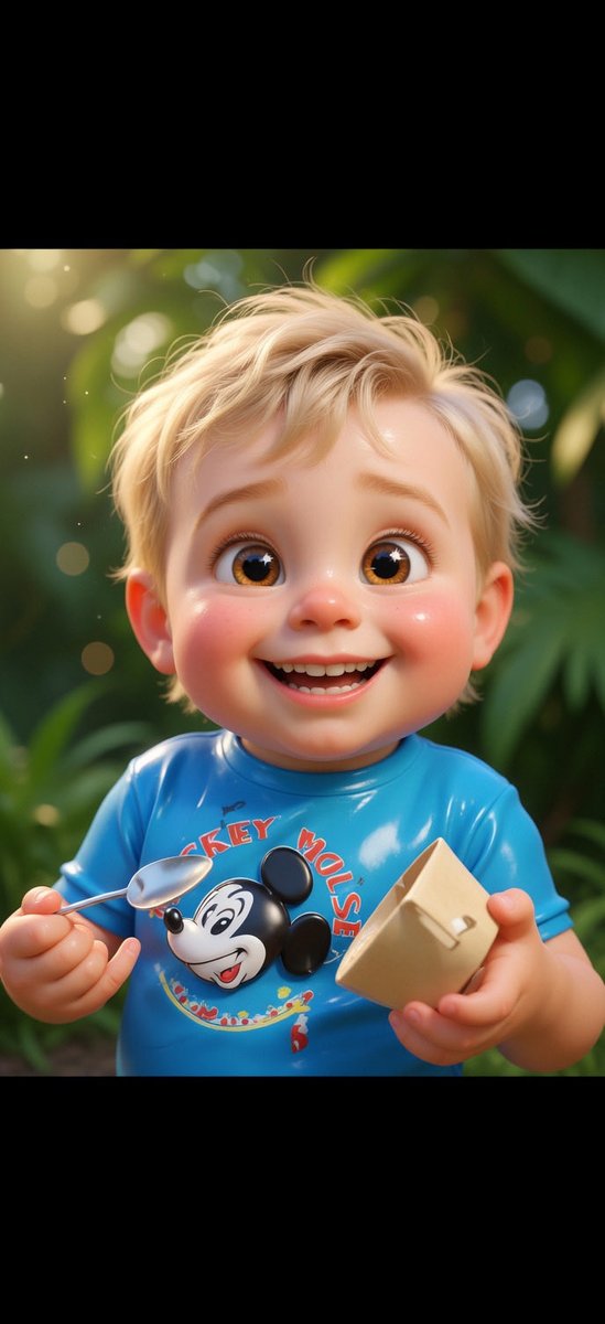 @cb_doge 这个Baby Elon → 皮克斯Q版萌娃的转换简直太炸了！❤️ 已测试有效的提示词（Midjourney/Flux/SD img2img）： 极致可爱的3D皮克斯Q版萌娃风...
