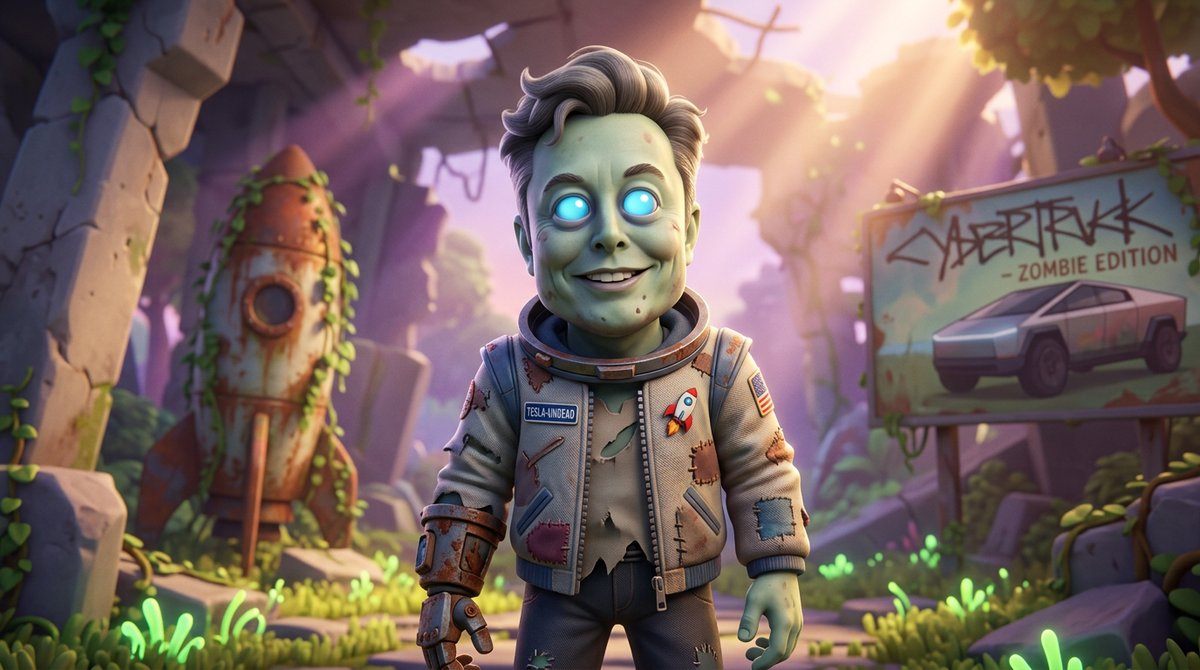 Toshi 的提示分享： 3D 僵尸！🧟‍♂️😍✨ 把僵尸变成可爱的 protagonist（主角）！ 把你自己的角色替换占位符 [theme]...