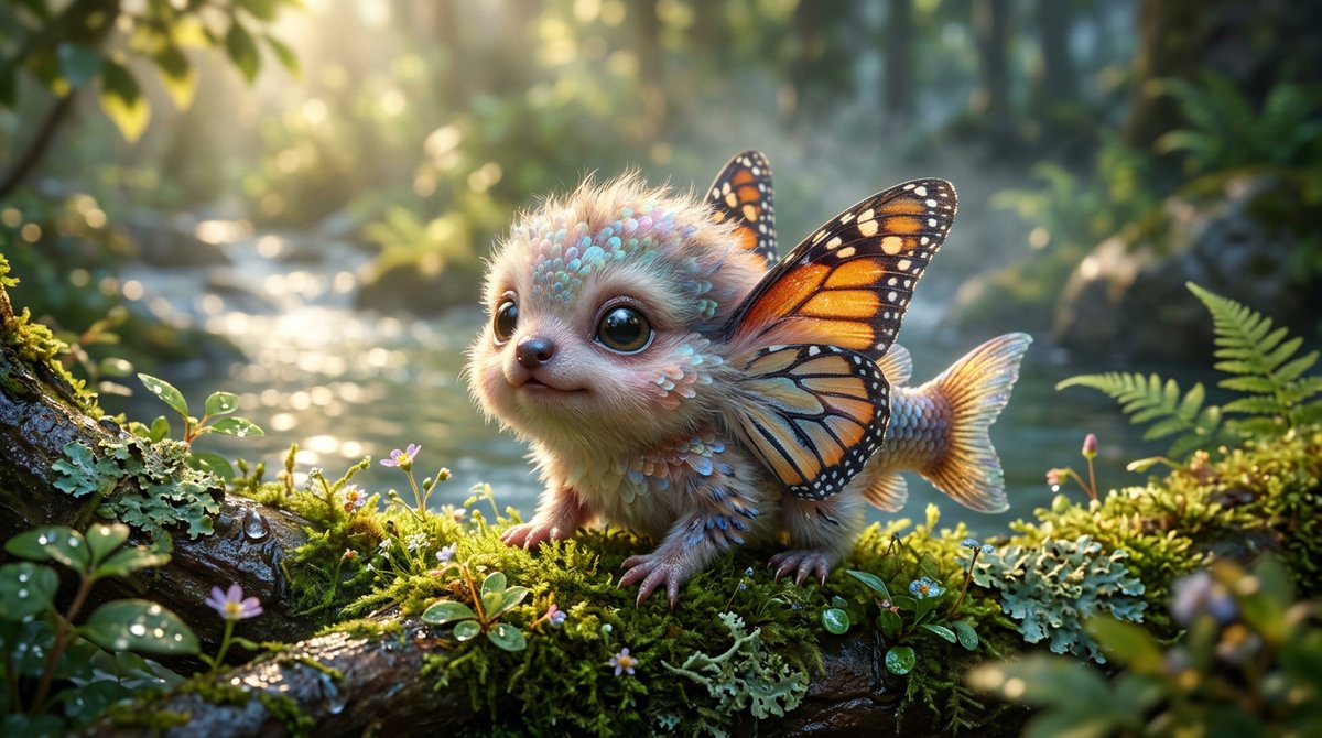 Toshi 的提示分享： 混合生物！🐾✨🌿 两种动物在超写实特写肖像中的逼真融合！ 替换两个占位符以获得不同的动物。 在你选择的 AI 工具中进行调整，我使用的是 @AdobeFirefly...