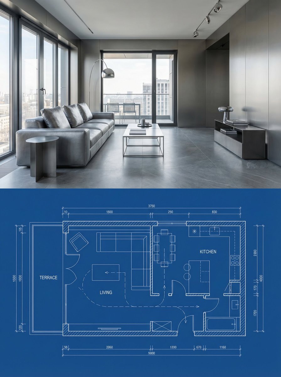 Nano Banana 2 对比 Nano Banana Pro 有趣的是,NB2 更胜一筹。 提示词; { "Objective": "Create a modern architectur...