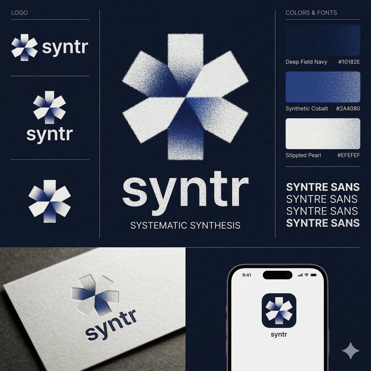 使用所附的徽标和名称 syntr 制作徽标和身份图形：https://t.co/6nqYUhfp5B