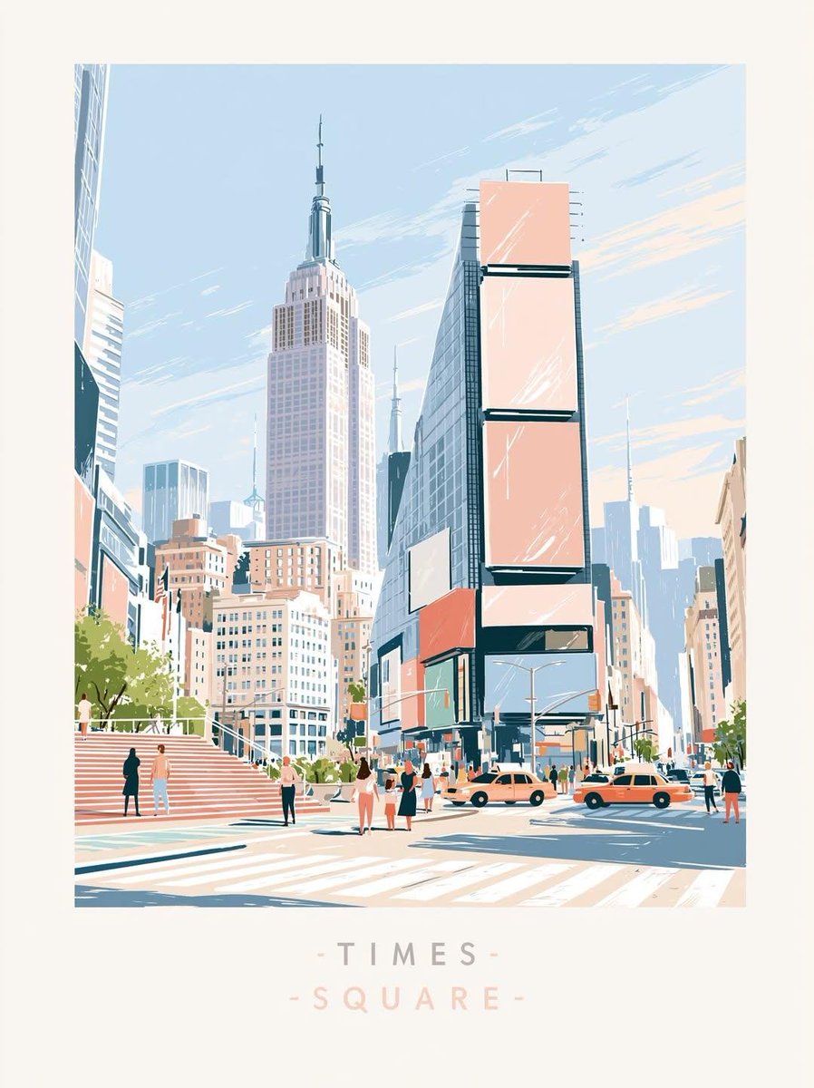 编辑风格旅行海报插画，描绘[COUNTRY]（国家）[CITY]（城市）的[LANDMARK]（地标），平面矢量艺术，极致简约主义，中世纪现代风格，斯堪的纳维亚平面设计，前景为风格化的景观元素...