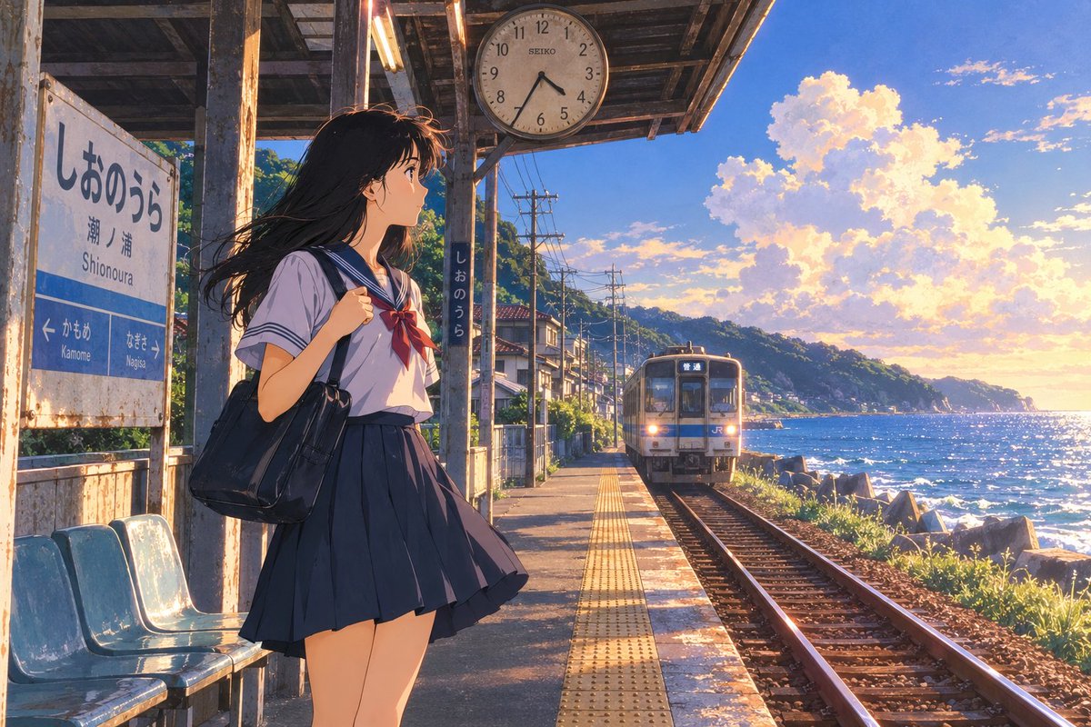 一幅永恒的1980年代末至1990年代初的日本动漫插画，精湛的手绘技艺，背景质感丰富细腻，水彩晕染精致微妙，赛璐璐动画美学若有若无，柔和的胶片颗...