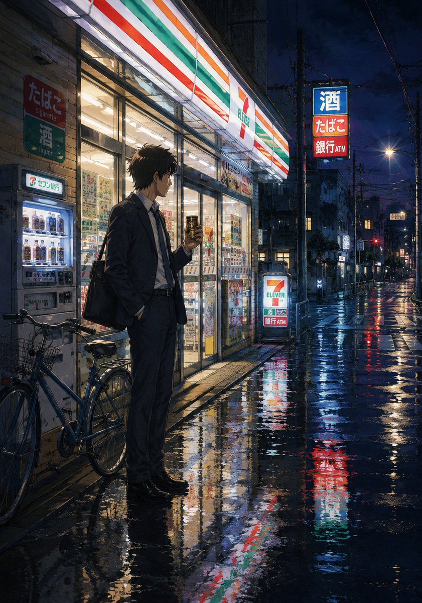 一幅永恒的1980年代末至1990年代初的日本动漫插画，精湛的手绘技艺，背景质感丰富细腻，水彩晕染精致微妙，赛璐璐动画美学若有若无，柔和的胶片颗粒感，富有氛围的灯光，表情生动且身材比例自然的人...