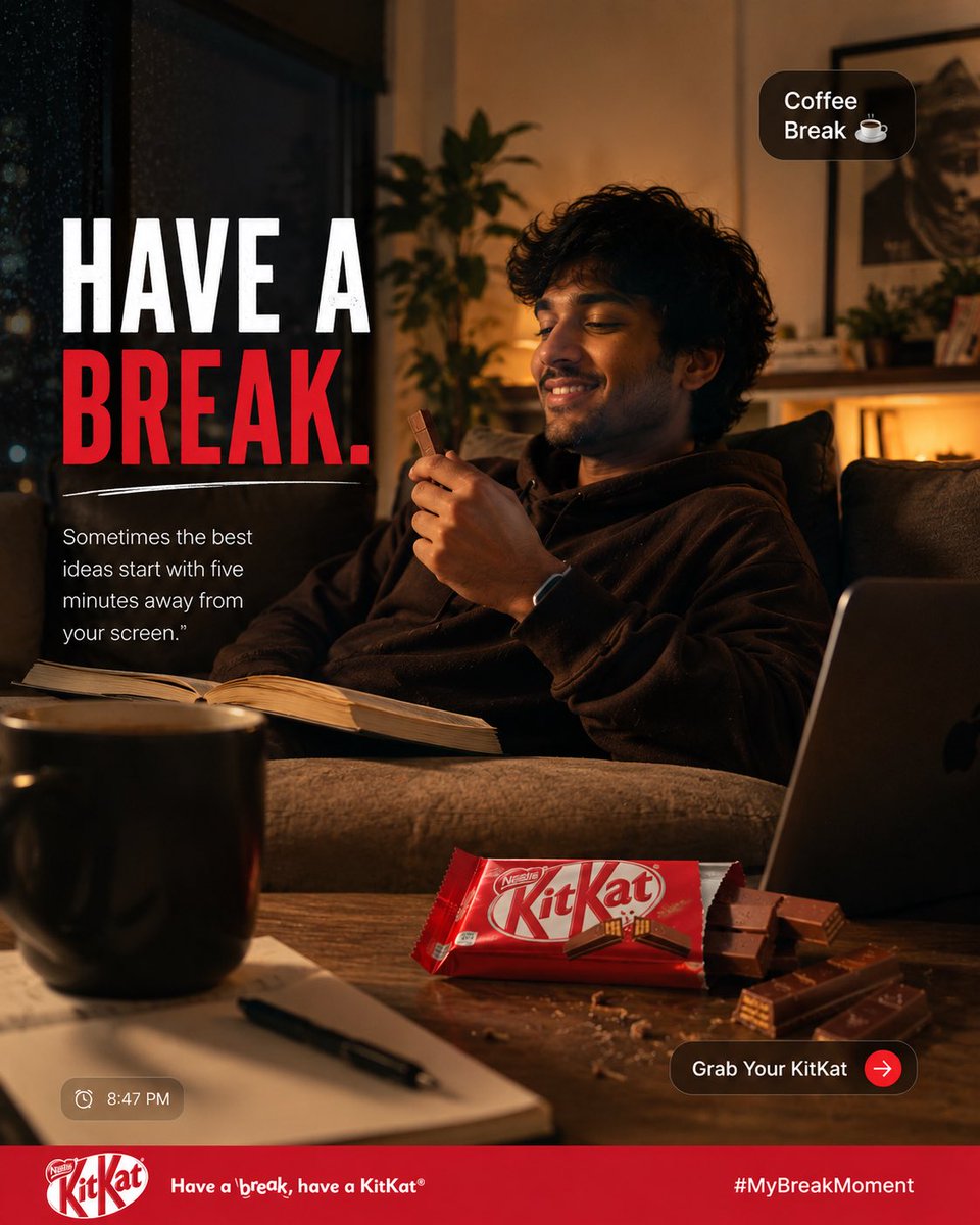 KITKAT — 高级 UGC 产品广告 角色: 扮演屡获殊荣的 UGC 创意总监、商业美食摄影师、生活方式电影摄影师、快消品品牌策略师,以及专注于高转化率社交媒体活动的 Meta 效果广告专...