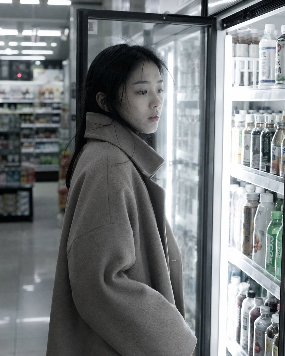 GPT Image 2 on ChatGPT 情绪系列片《公寓一夜》- 13 One Night in the Apartment - Part 13 Fluorescent Light Ha...