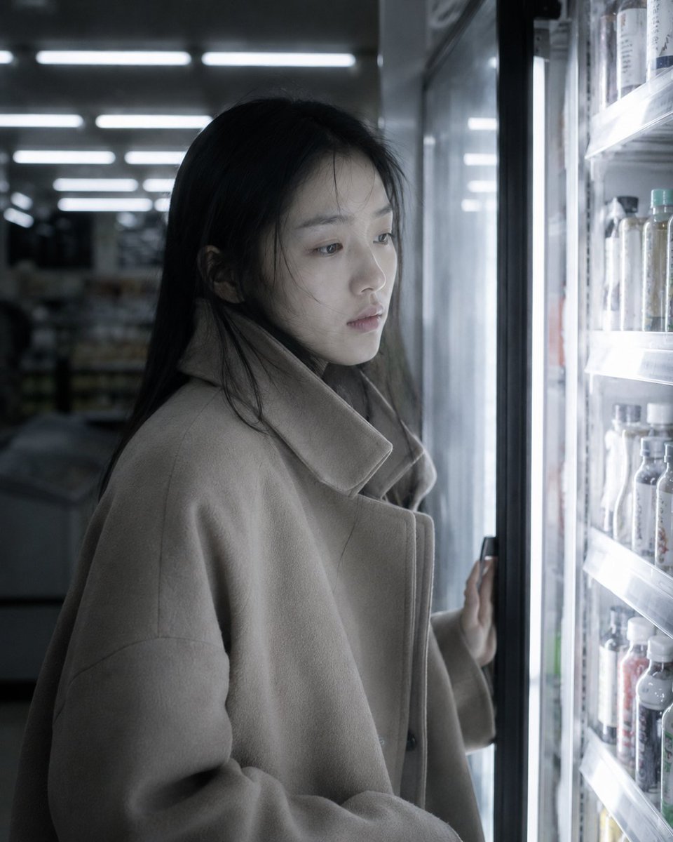 GPT Image 2 on ChatGPT 情绪系列片《公寓一夜》- 13 One Night in the Apartment - Part 13 Fluorescent Light Ha...