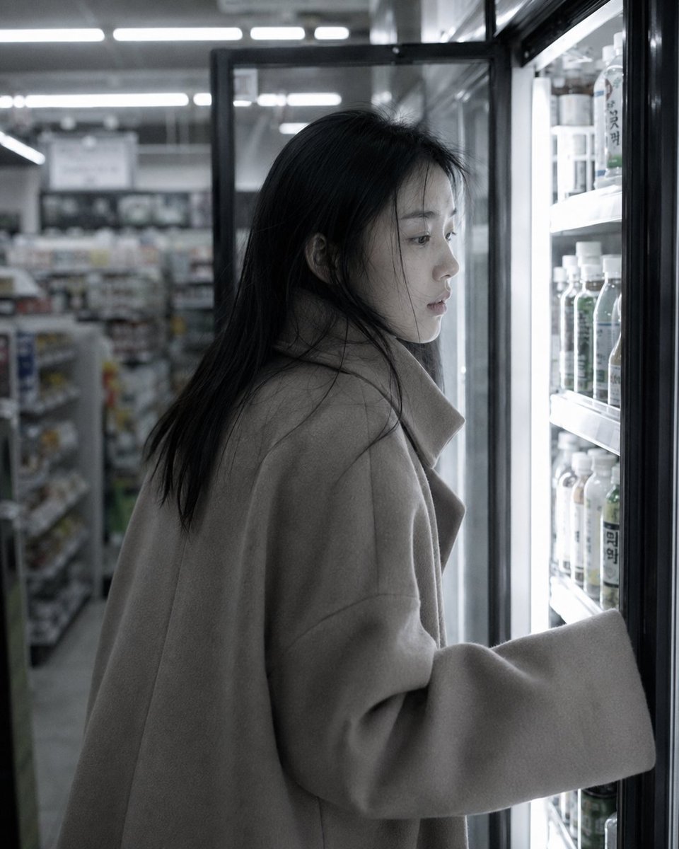 GPT Image 2 on ChatGPT 情绪系列片《公寓一夜》- 13 One Night in the Apartment - Part 13 Fluorescent Light Ha...