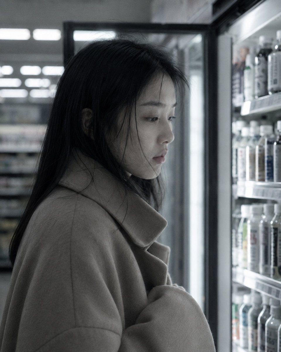 GPT Image 2 on ChatGPT 情绪系列片《公寓一夜》- 13 One Night in the Apartment - Part 13 Fluorescent Light Ha...