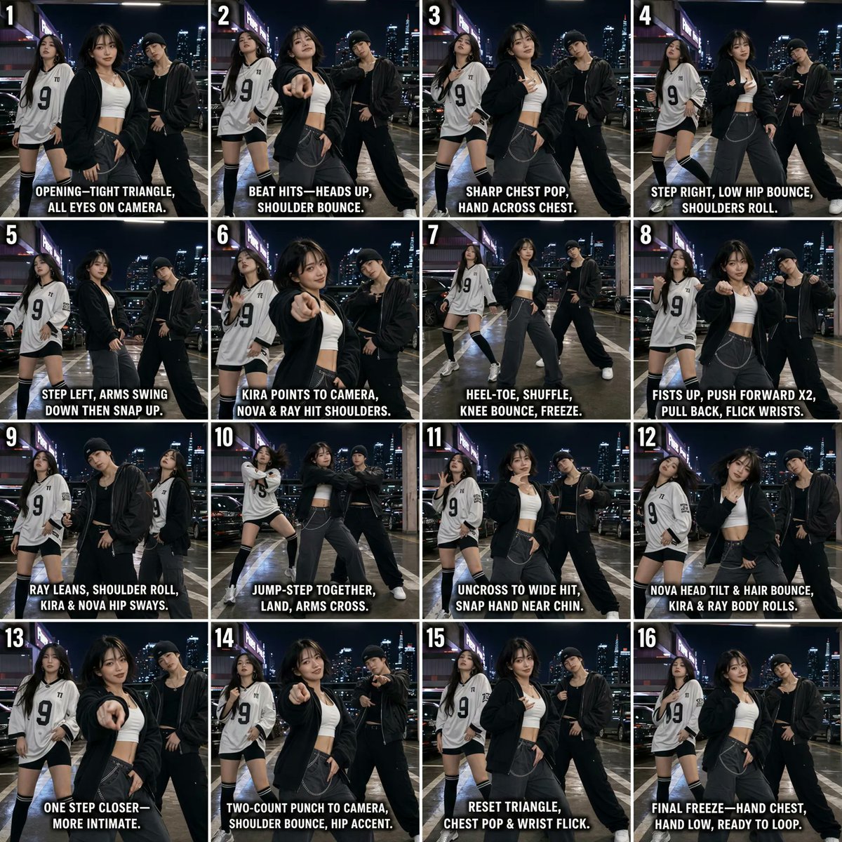 K-pop 舞蹈视频,为舞台聚光灯而生 将偶像灵感概念转化为精致的 AI 表演。 借助 APOB AI,创作者可以打造一位形象一致的虚拟表演者,在 Chat to Generate 中使用 G...