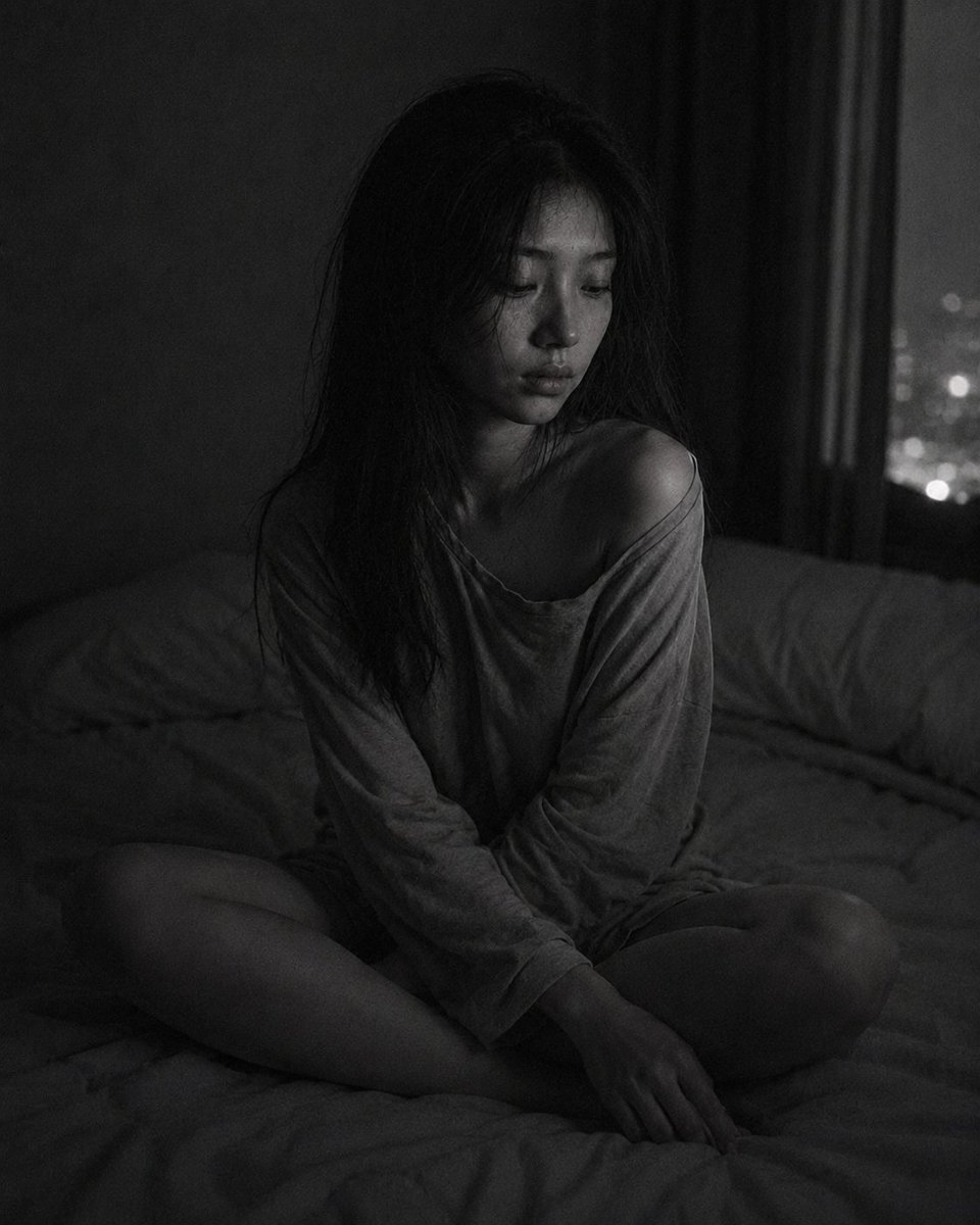 GPT Image 2 on ChatGPT 情绪系列《公寓一夜》- 10： One Night in the Apartment - Part 10： 两点钟是它自己的国度 提示词⬇️⬇️⬇...