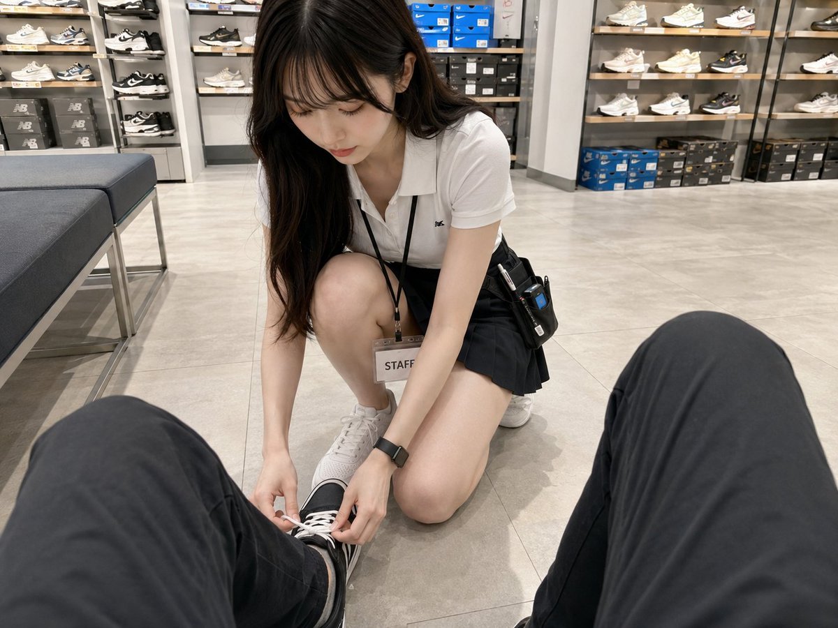 GPT # 图像格式与拍摄视角 生成一张横版4:3的手机照片。 图像从坐在椅子上的第一人称视角拍摄。 相机位于就座者胸部到面部的高度，以明显的高角度斜向下拍摄。 使用手机略微广角的镜头，呈现自...