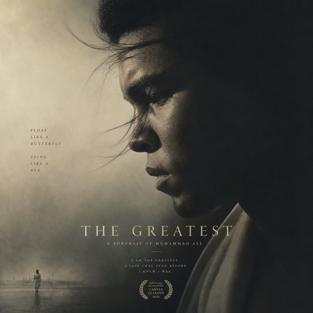 精美人物，惊艳海报！.. 使用 GPT IMAGE 2 制作 提示词 极简艺术电影海报，特写肖像中[HUMAN]身着[CLOTHING]，以侧脸呈现并部分隐没于阴影之中，蓬松的发丝飘拂过面庞。...