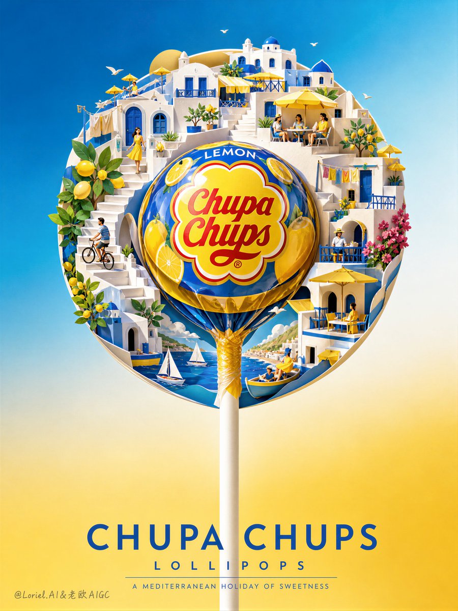 凌乱拼贴画、廉价手工质感、假糖果形状、错误的 Chupa Chups（珍宝珠）品牌标识、低细节纸边、杂乱背景、多个棒棒糖、扭曲棒身、浑浊阴影、黑色斑点、噪点密布的暗区、卡通渲染、塑料质感纸张、...