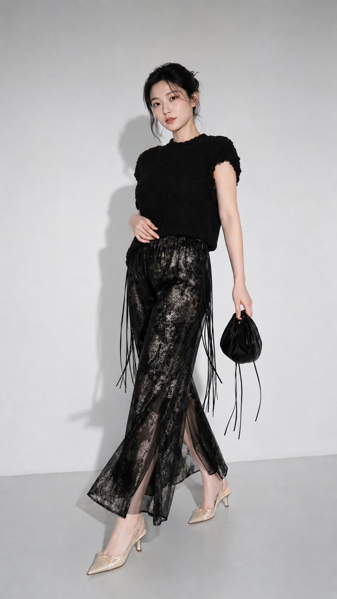GPT Image 2 on ChatGPT 提示词 ⬇️⬇️⬇️ Create a realistic full-body studio fashion editorial portrait...