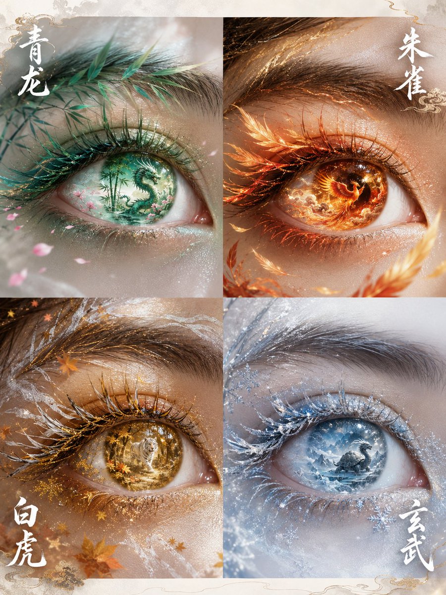 GPT Image 2.0 vs Seedream 5.0 Pro！ 不标答案，先看图。 猜猜哪张是谁生成的？😎 Prompt ⬇️ 以眼部特写参考图作为唯一人物眼睛参考，生成一张 3:4 四...