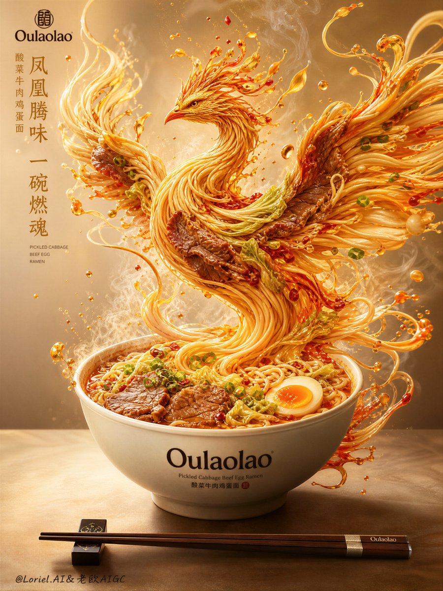碗上方分离的龙，通用奇幻龙，西方龙解剖结构，杂乱的道具，拥挤的餐桌，廉价的方便面广告，塑料感的汤，断裂的面条，过多的背景元素，低细节的食材，卡通食物，薄弱的品牌感，一次性筷子的外观，构图平衡感...