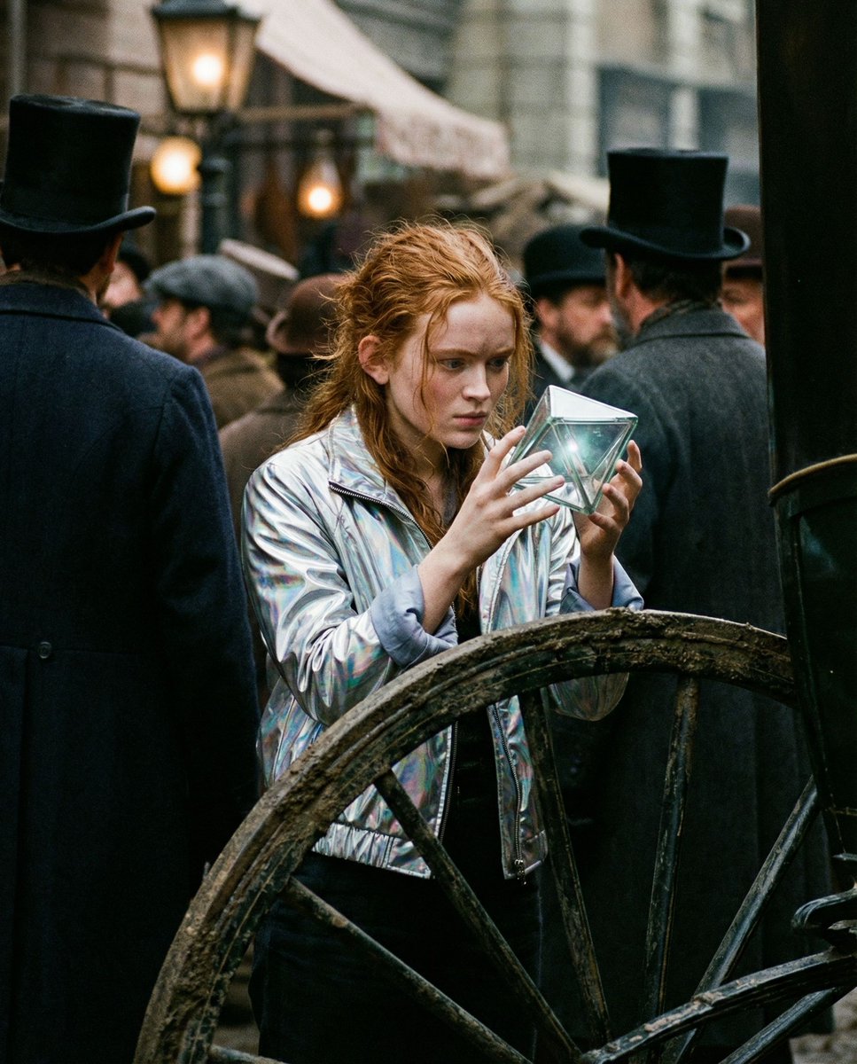 女性, The Time-Displaced Architect, Young Adult, Universal, Intense concentration, biting lip slig...