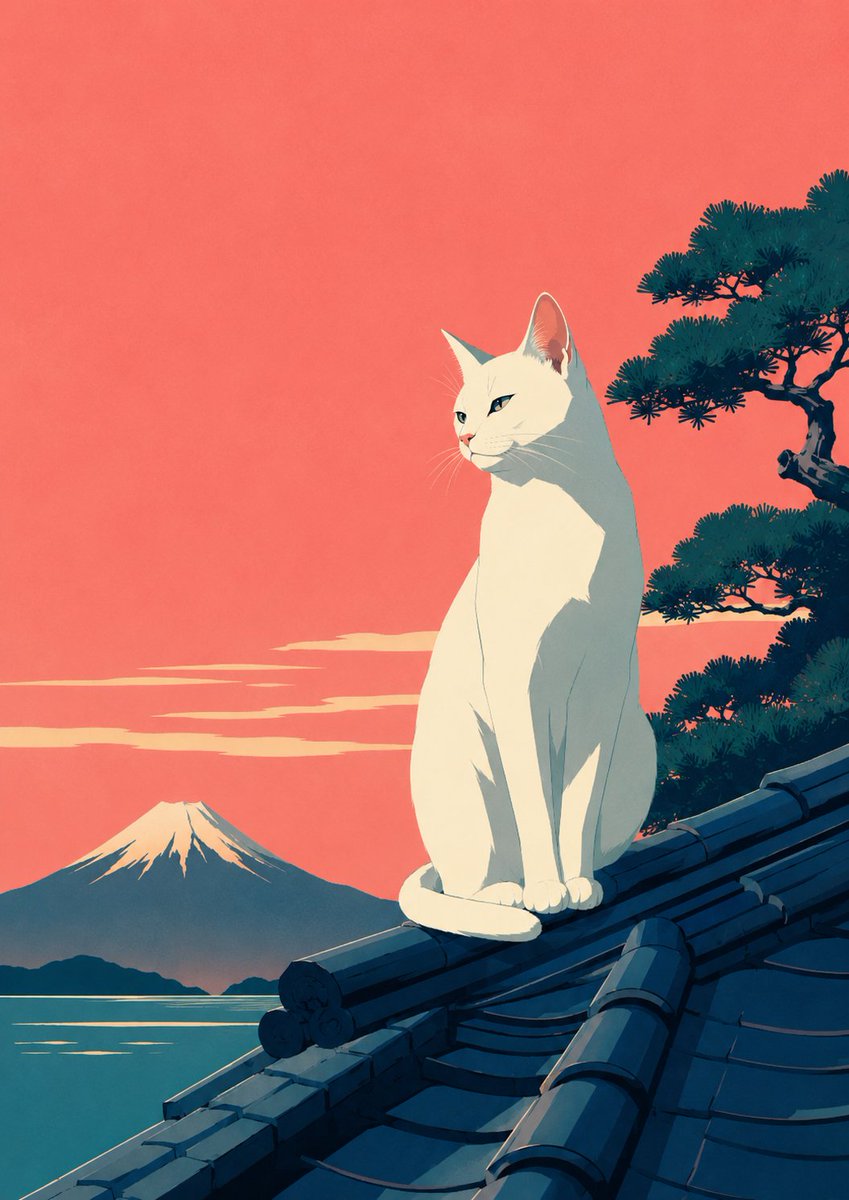 https://t.co/6UepnyRMpV 精致的日式风格插画，带有复古旅行海报的气质，以 [xxx] 为中心。主体以高级日式时装插画的方式呈现：优雅的轮廓、修长高挑的比例、冷静沉稳的表情...