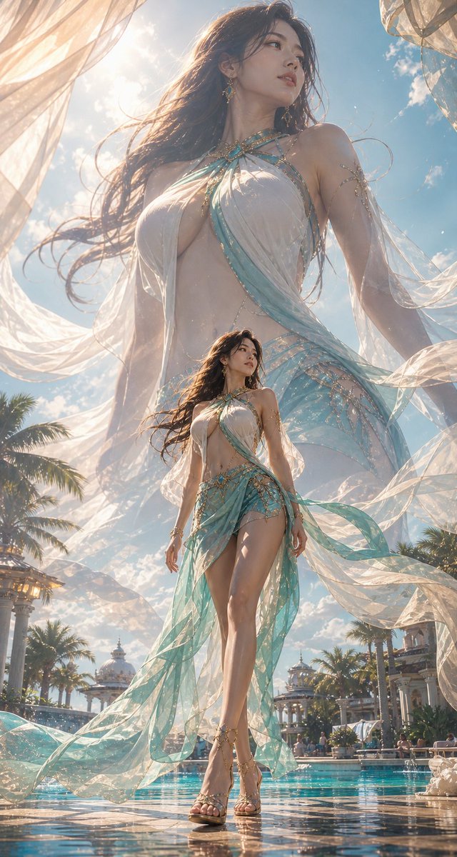 https://t.co/zHFleHP1fQ 一张竖版 9:16 的高级感动漫游戏主视觉图，画面中没有任何可读文字。展示一位原创的、明显成年的东亚女性主角,约 28 岁,不对应任何真实人物或...