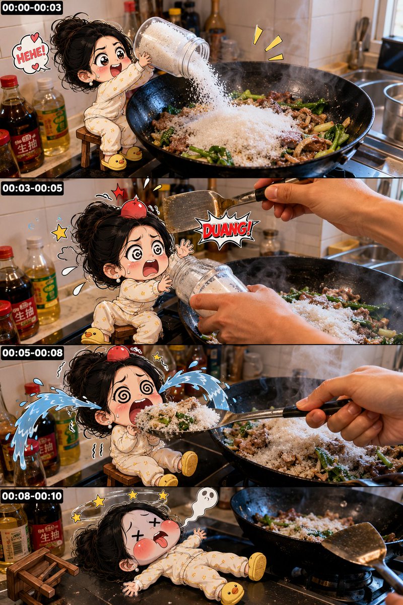 在 @dreamina_ai 中使用 GPT Image 2.0 Prompt 以下是根据您的参考图修改后的角色部分： 【Characters】 Chibi Anime Sticker Cha...