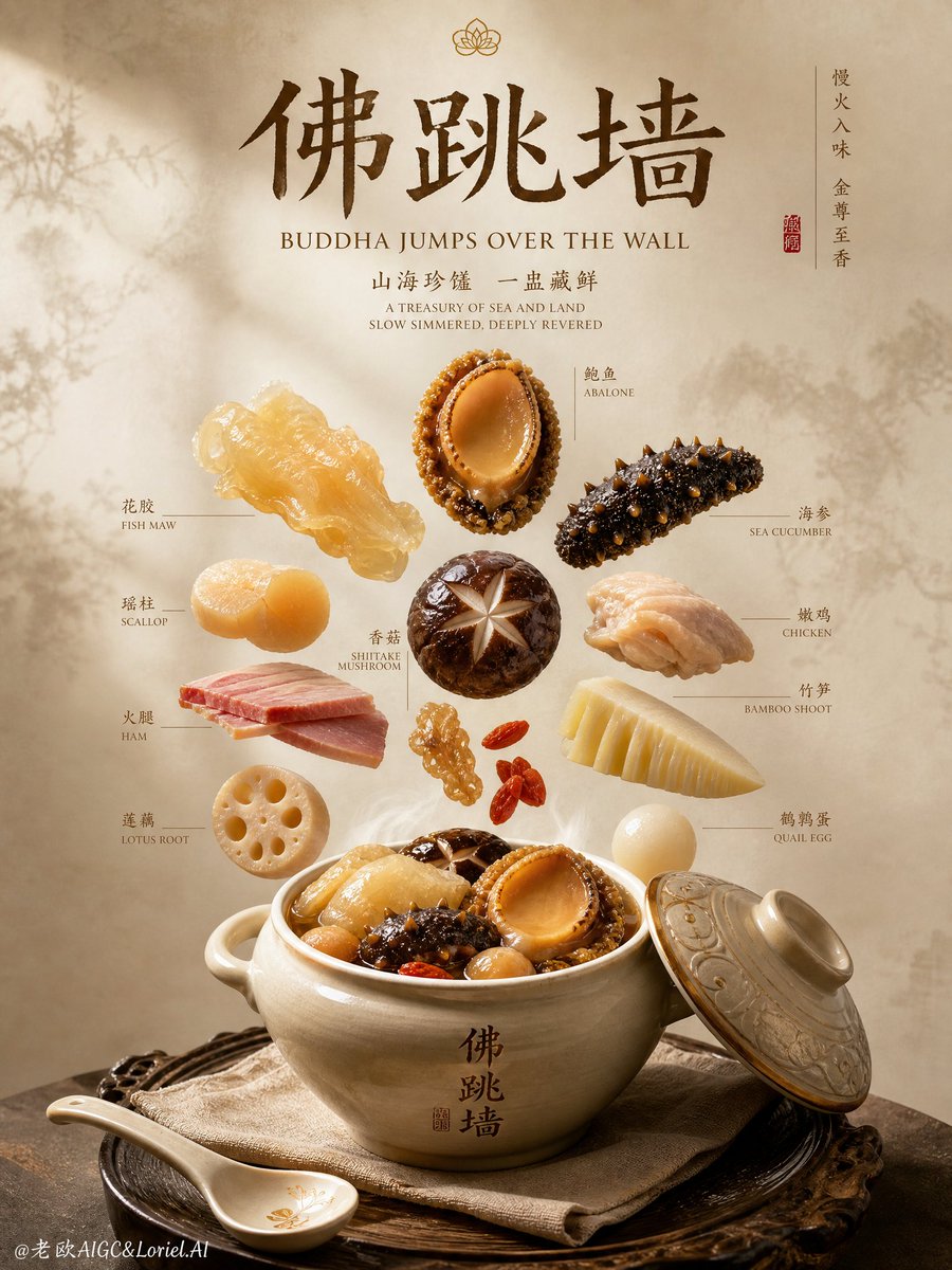 水印,签名,用户界面,应用界面,随机文字伪影,乱码文字,无法辨认的排版,低端字体,粗糙的黑色粗体字,廉价菜单风格,拥挤的宴会场景,油腻混乱,凌乱的食材,塑料感的汤品,模糊图像,低分辨率,噪点图...