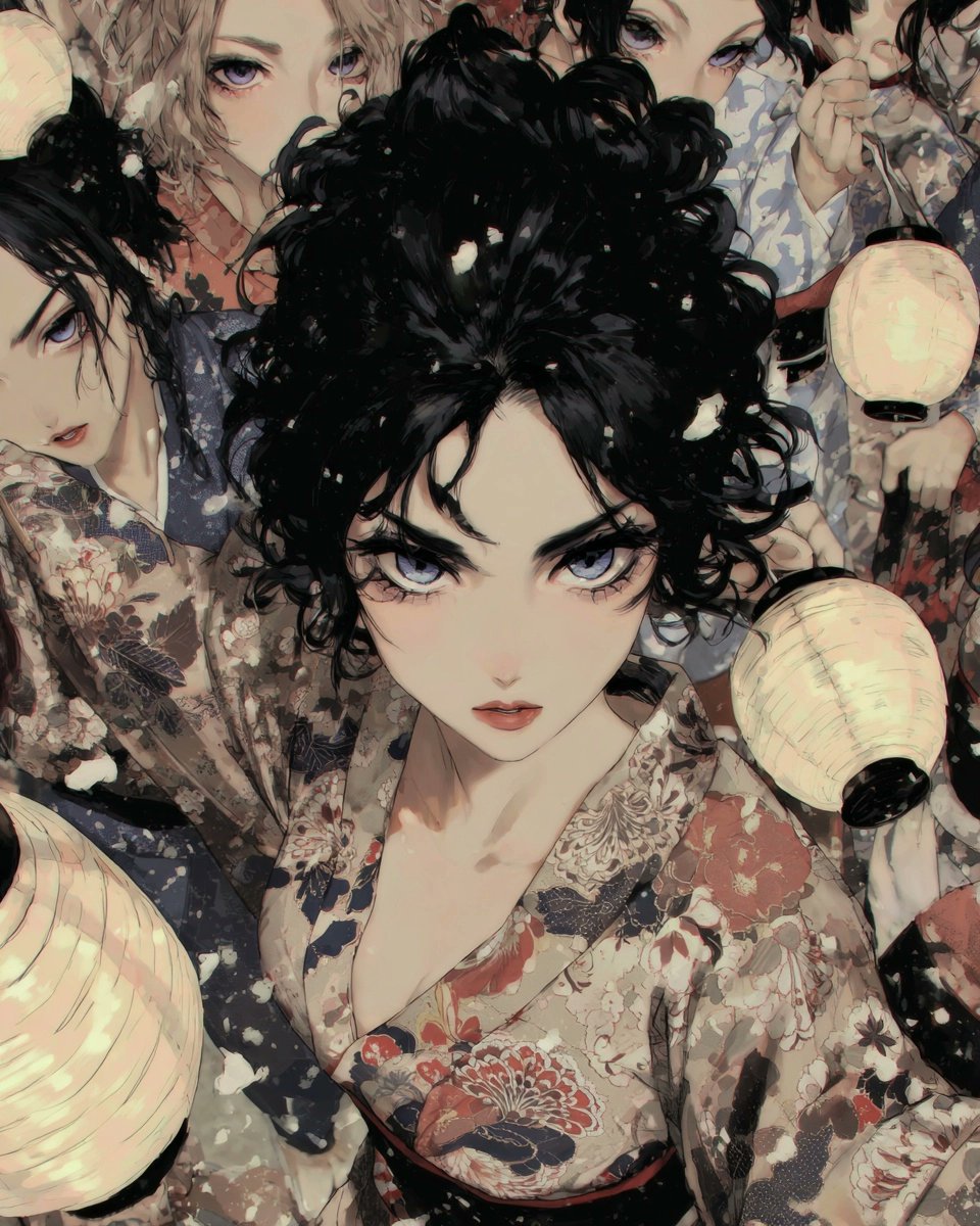 "深夜的夏日祭典，决心穿过人群奔跑" AI くー画的 🎨 #AIイラスト #AIart #midjourney https://t.co/agk7xX0QOH