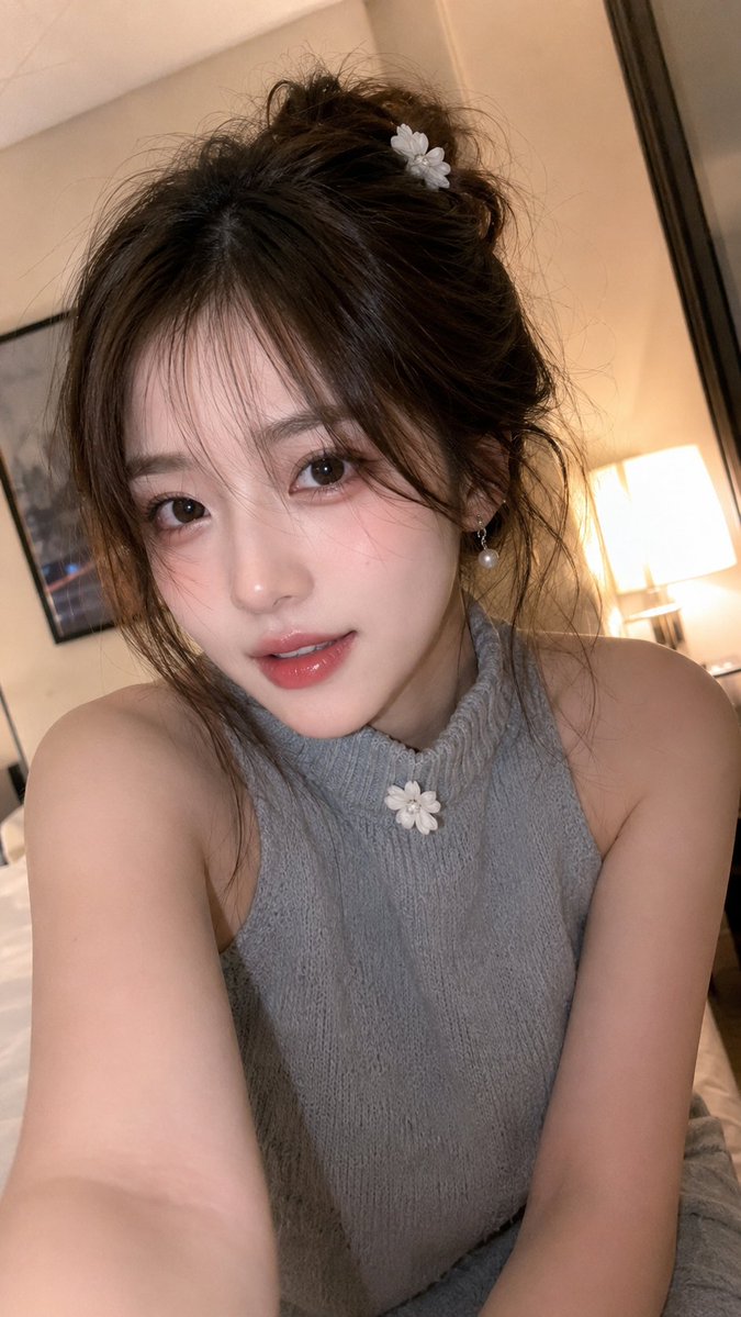 { "image_generation": { "subject": { "description": "beautiful young East Asian woman", "pose":...