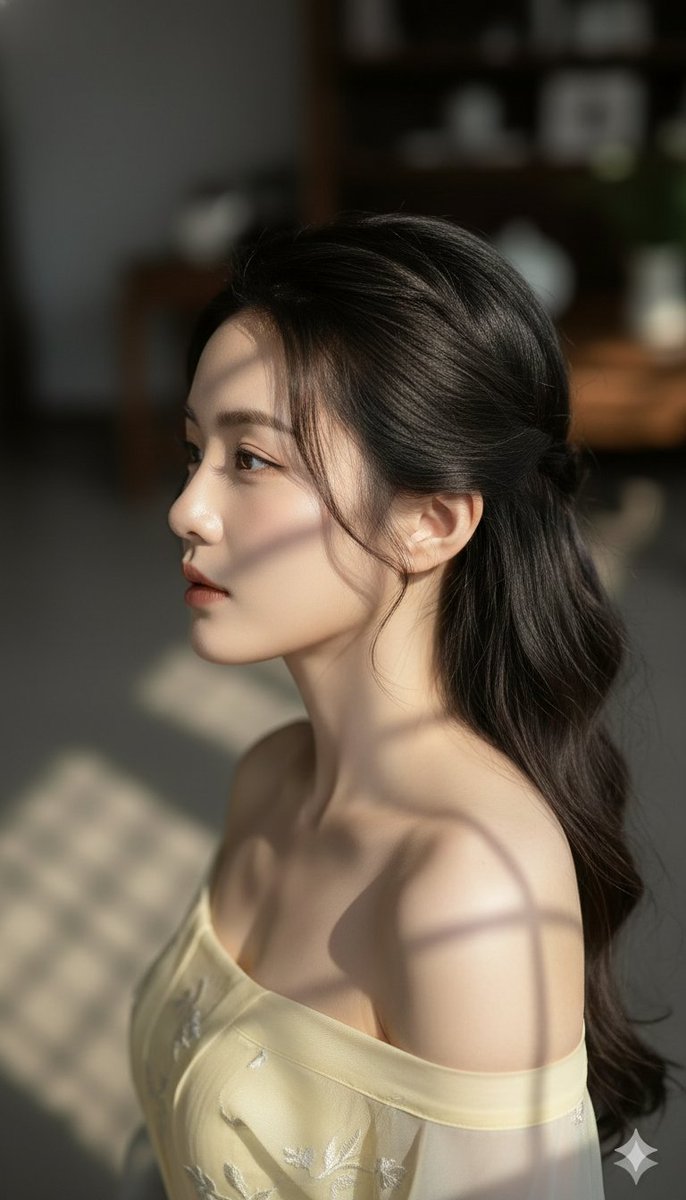 https://t.co/42rR2e1D4A 以严格的90度俯视顶拍视角，创作一幅高级时装、电影感、超现实的人像肖像，以所上传参考图片中的女性作为主体。展现她拥有光彩照人的瓷白肌肤、光滑润泽...