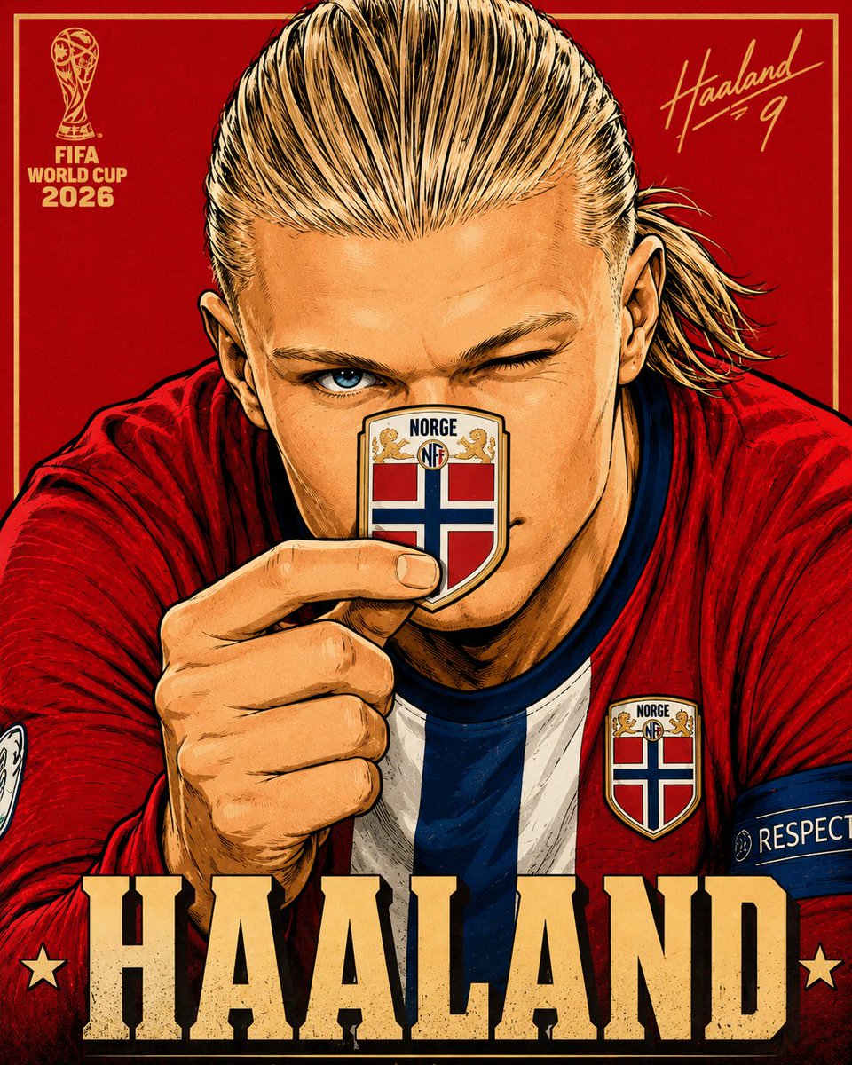超精细 FIFA 2026 世界杯 波普艺术动漫插画，主体为 [SUBJECT]，特写肖像，身体前倾，左眼眨眼，右眼直视观众，左手拿着一枚微型 [COUNTRY LOGO / EMBLEM]...