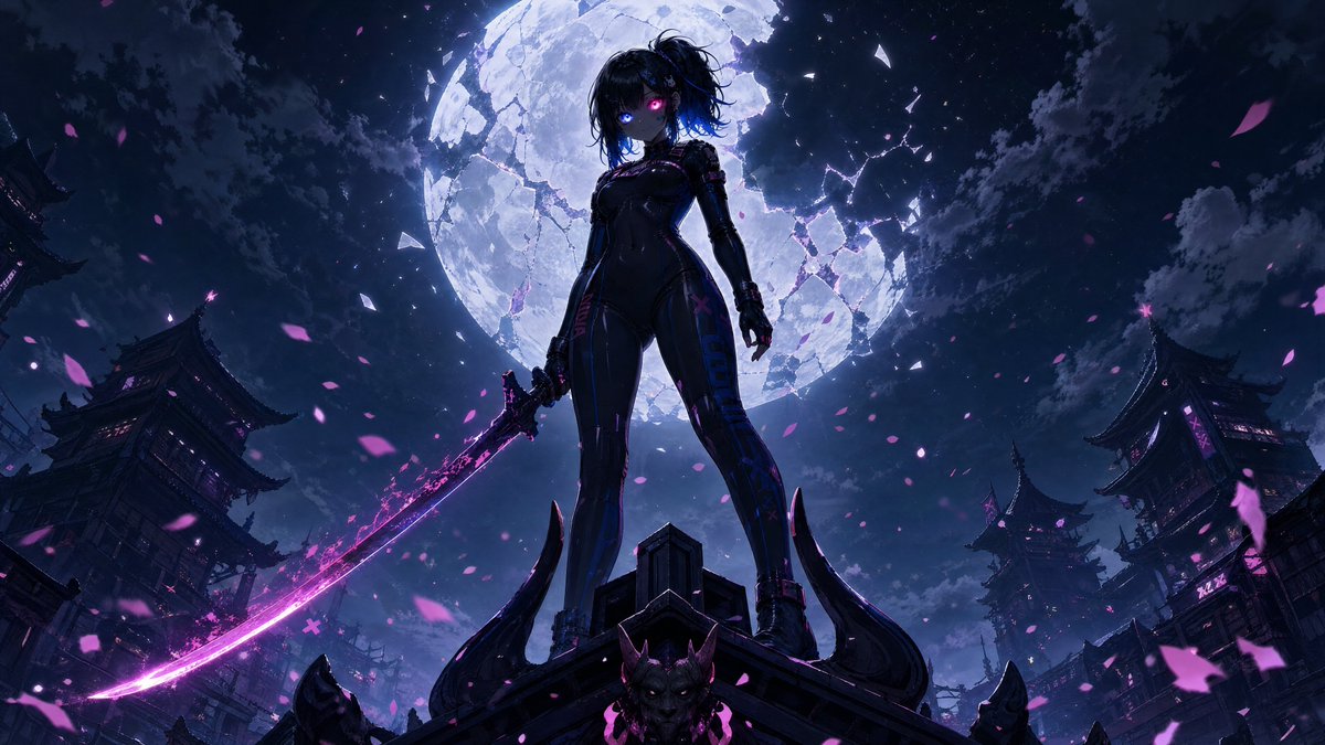 每日提示：隐藏BOSS之巅剪影 🌙⚔️💜💚 今日提示由我们的好朋友 @Nodoka_Katana 精心打造,让我们都化身为最终Boss。 今日每日提示会将你的角色参考图转变为一位传奇的隐藏Bo...
