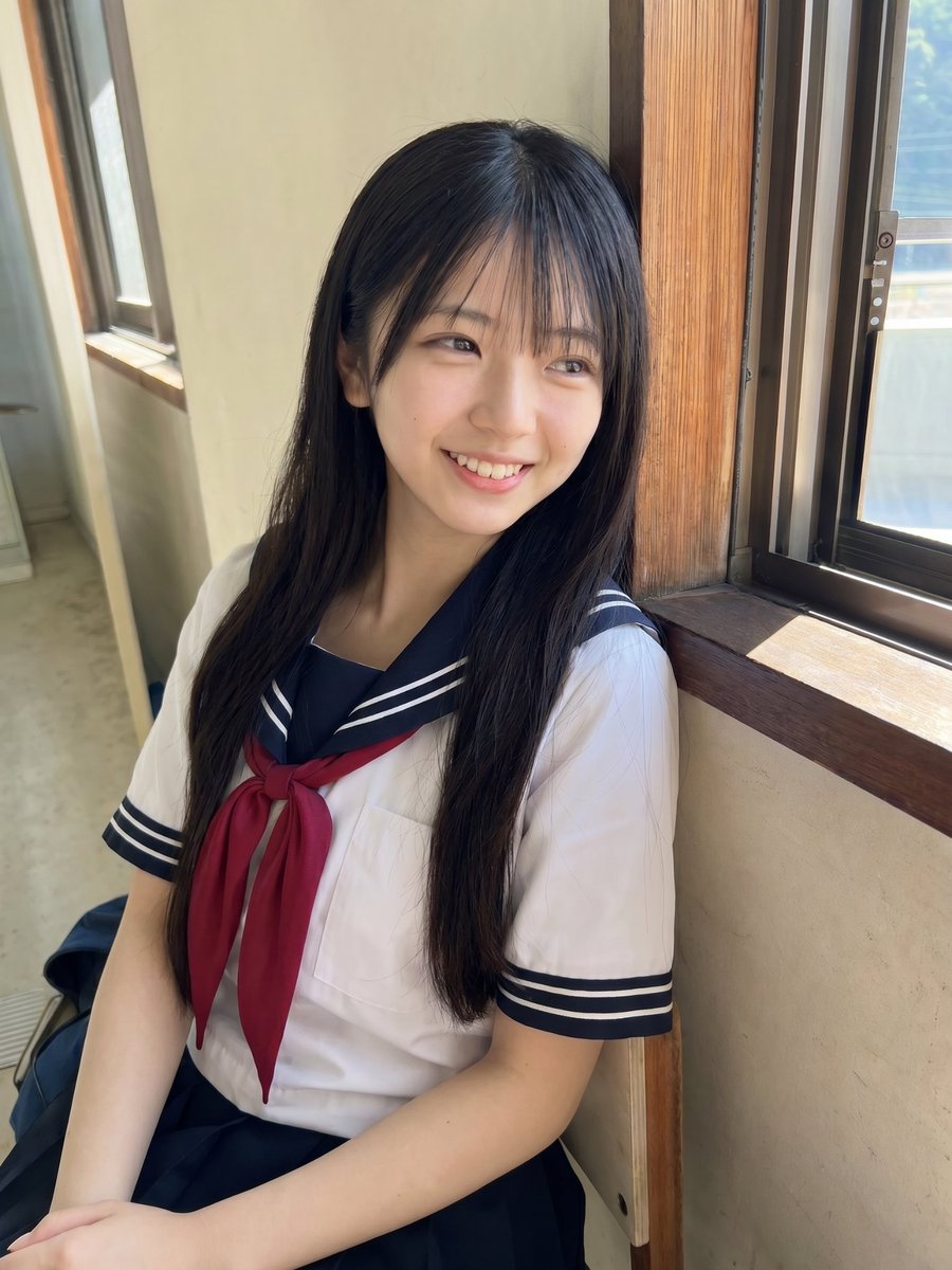 GPT image 2 via chatgpt { "prompt": "美丽年轻的日本女学生,黑色长直发,柔和蓬松的刘海,白皙自然的肌肤,精致的面部特征,神情平静而温柔。身穿经典的白色水手服...
