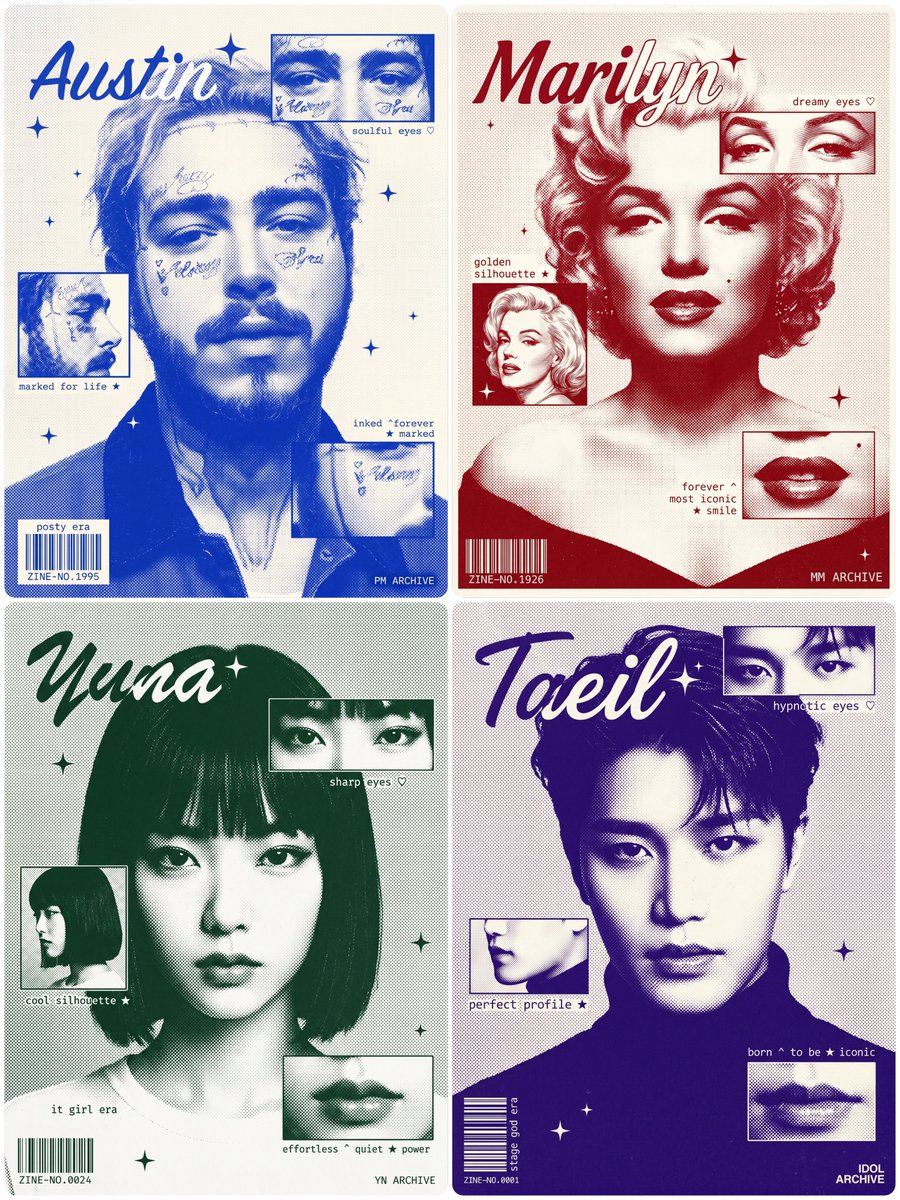 粉丝志编辑海报,[CHARACTER NAME],[DESCRIBE KEY PHYSICAL FEATURES — hair color/style, defining traits, ex...