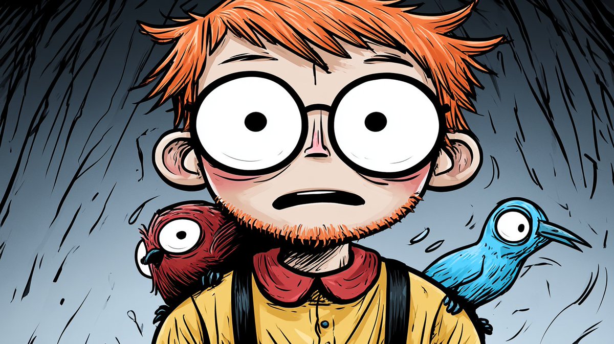 任何你想要的 --ar 16:9 --v 8.1 --sref 2020506863 590599580 3208935272 这个 Midjourney V8.1 风格参考感觉像是蒂姆·伯顿...