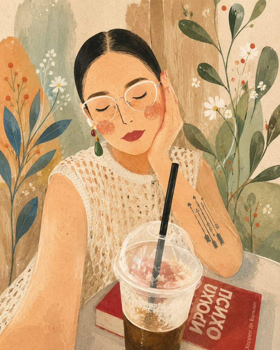 基于以下艺术风格,创作一幅风格化的水彩与水粉插画。不要凭空编造新场景,请使用这些准确的视觉特征来转换用户的参考照片: - 风格:现代水粉民间艺术插画,带有手绘水彩质感与哑光质感。 - 解剖与线...