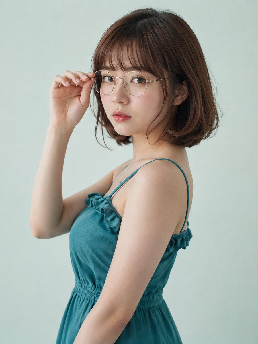 办公室女孩 🧐 GPT 图像 2 提示词 👇 创建一个真实的真人版肖像：一位二十多岁的东亚成年女性，具有甜美的日本/韩系外貌，柔软白皙的皮肤，圆润可爱的脸庞，平静的大棕色眼睛，自然光泽的妆容，...